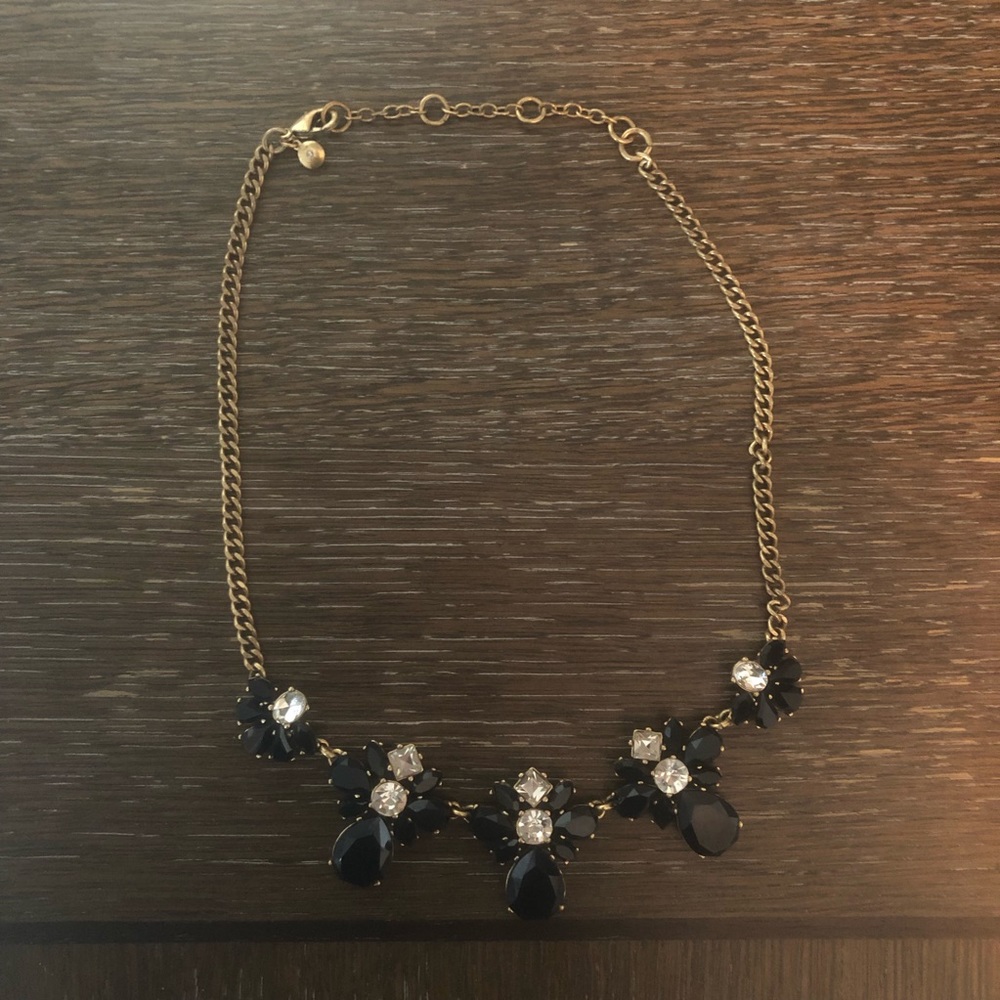 J. Crew Factory Black Statement Necklace
